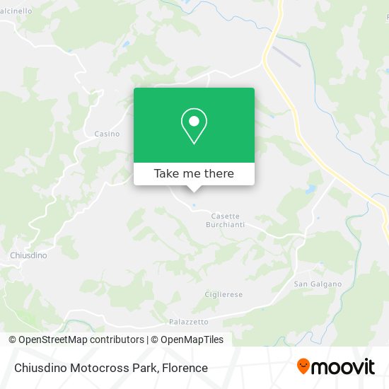 Chiusdino Motocross Park map