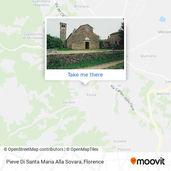 Pieve Di Santa Maria Alla Sovara map
