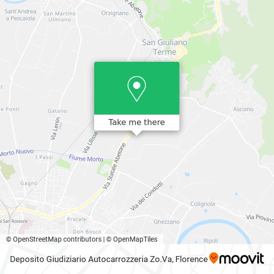 Deposito Giudiziario Autocarrozzeria Zo.Va map