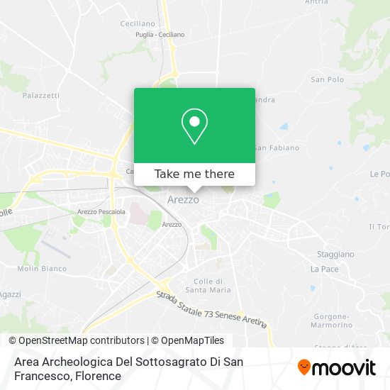 Area Archeologica Del Sottosagrato Di San Francesco map