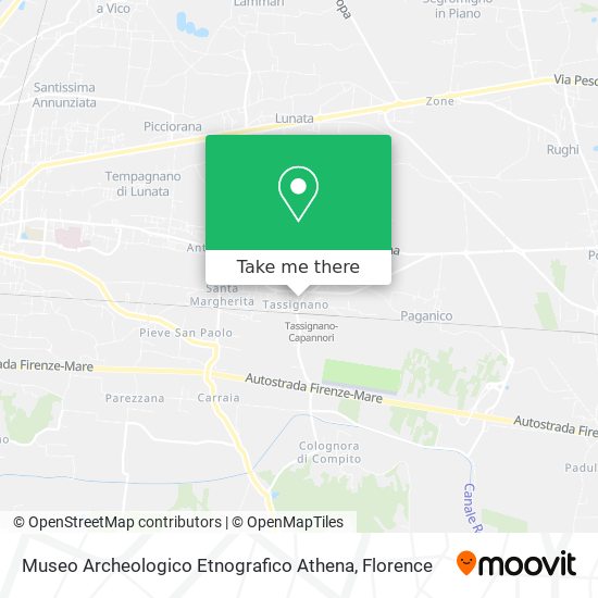 Museo Archeologico Etnografico Athena map