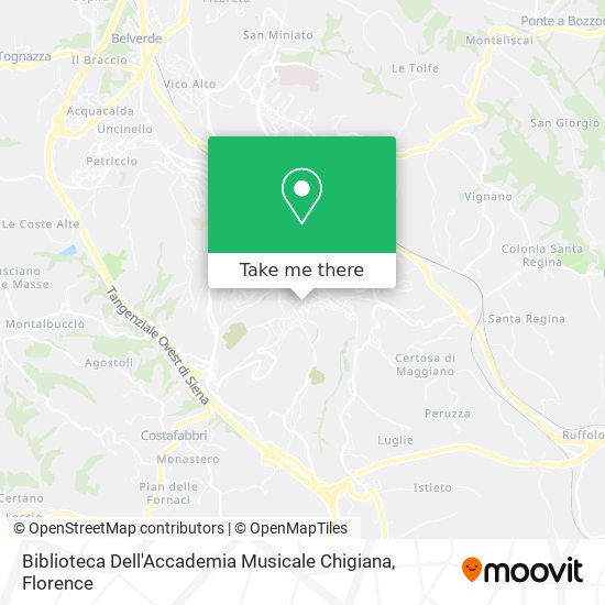 Biblioteca Dell'Accademia Musicale Chigiana map