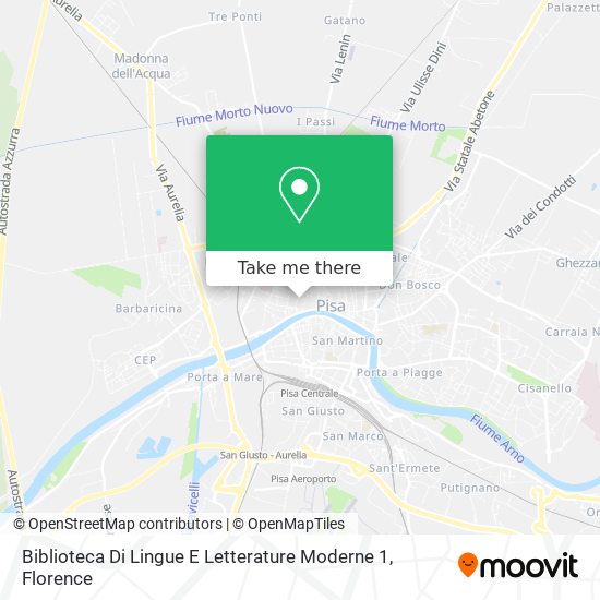 Biblioteca Di Lingue E Letterature Moderne 1 map