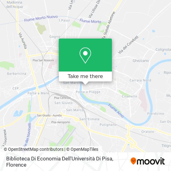 Biblioteca Di Economia Dell'Università Di Pisa map