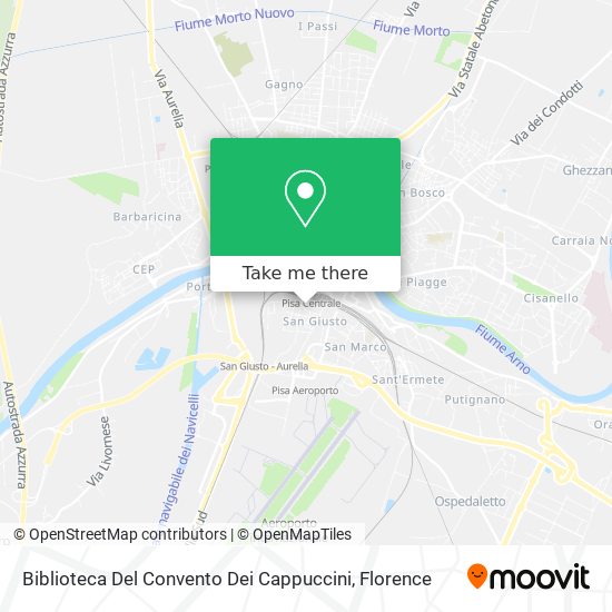 Biblioteca Del Convento Dei Cappuccini map