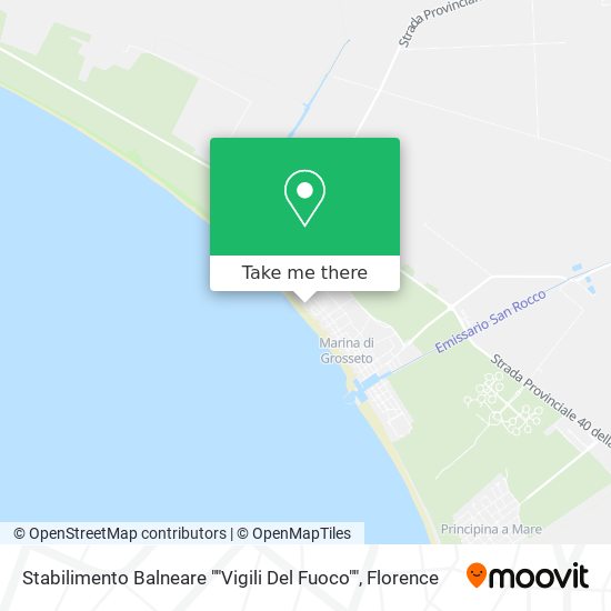 Stabilimento Balneare ""Vigili Del Fuoco"" map