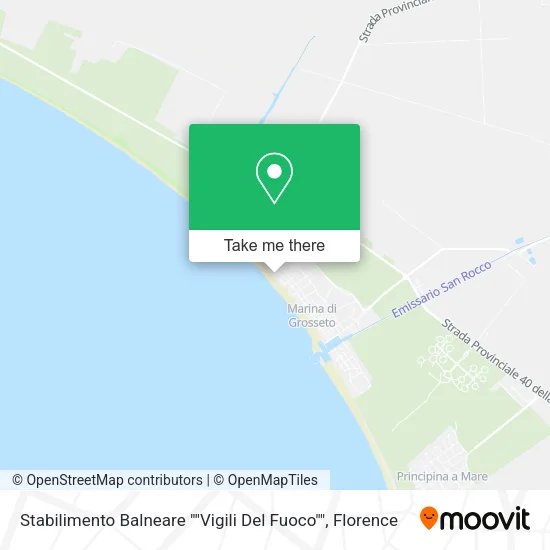 Stabilimento Balneare ""Vigili Del Fuoco"" map