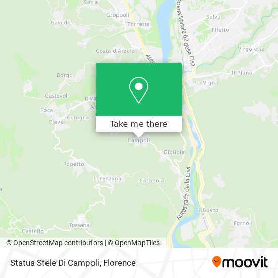 Statua Stele Di Campoli map