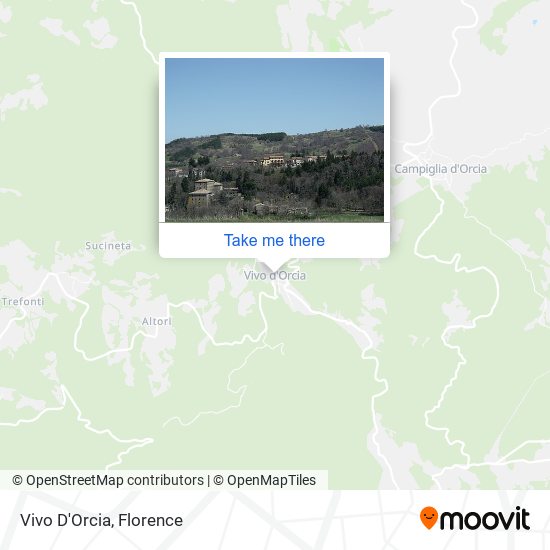 Vivo D'Orcia map