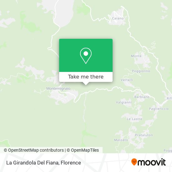 La Girandola Del Fiana map