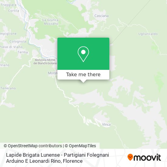 Lapide Brigata Lunense - Partigiani Folegnani Arduino E Leonardi Rino map