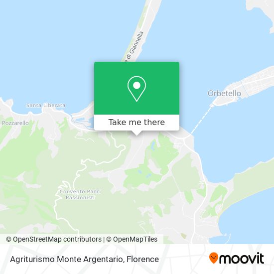 Agriturismo Monte Argentario map