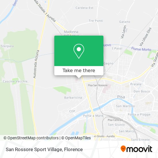 San Rossore Sport Village map