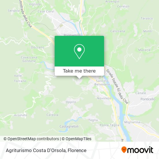 Agriturismo Costa D'Orsola map