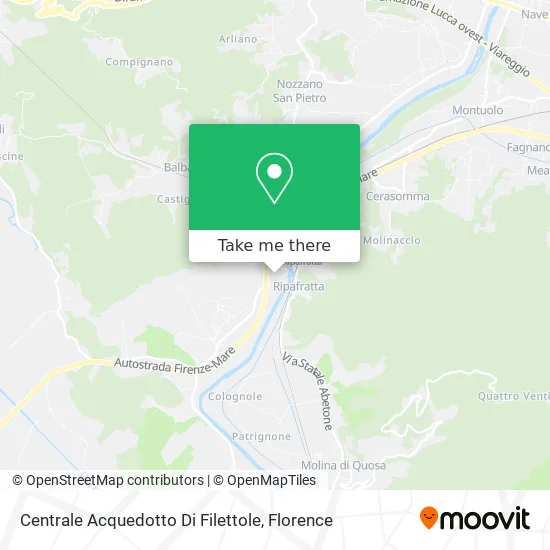 Centrale Acquedotto Di Filettole map