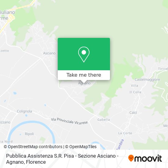 Pubblica Assistenza S.R. Pisa - Sezione Asciano - Agnano map