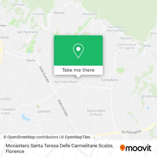 Monastero Santa Teresa Delle Carmelitane Scalze map