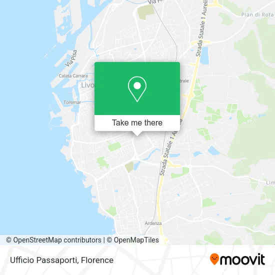 Ufficio Passaporti map