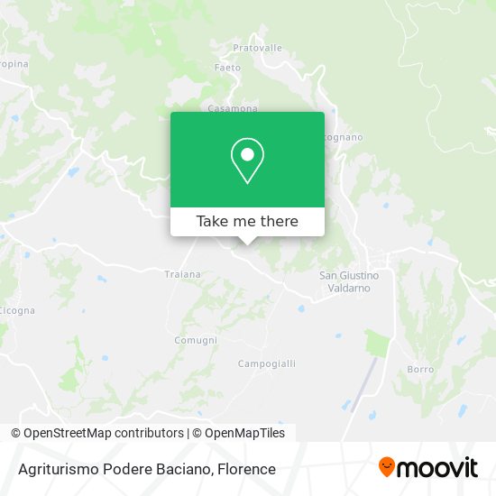 Agriturismo Podere Baciano map