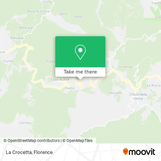 La Crocetta map