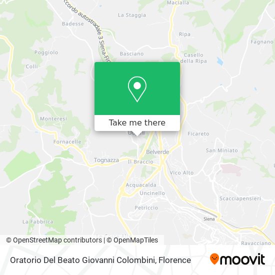 Oratorio Del Beato Giovanni Colombini map