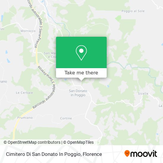 Cimitero Di San Donato In Poggio map
