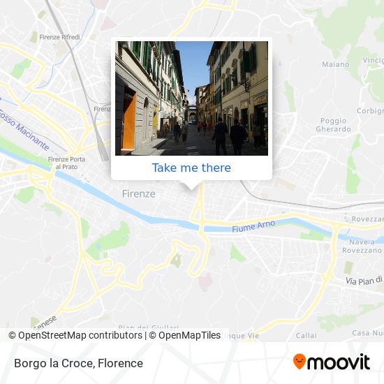 Borgo la Croce map