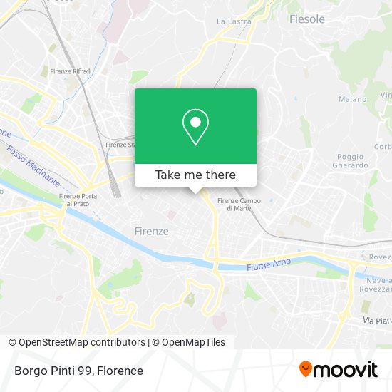 Borgo Pinti  99 map