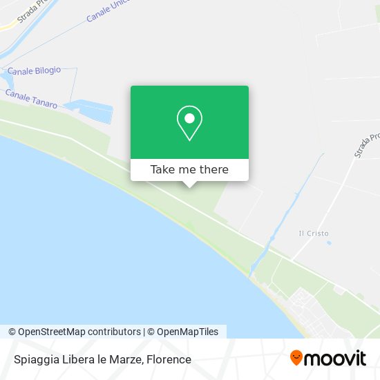 Spiaggia Libera le Marze map