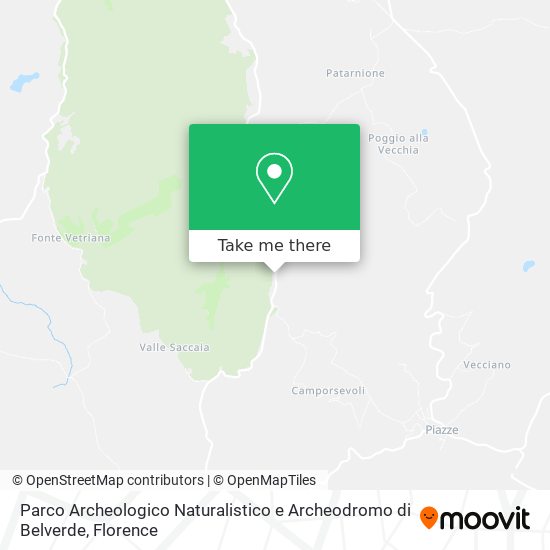 Parco Archeologico Naturalistico e Archeodromo di Belverde map