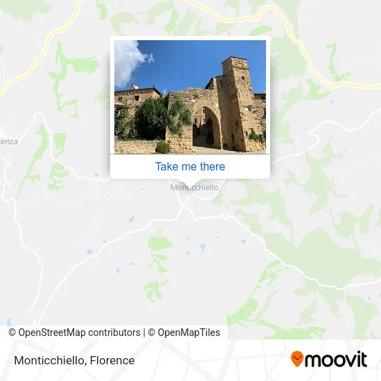 Monticchiello map