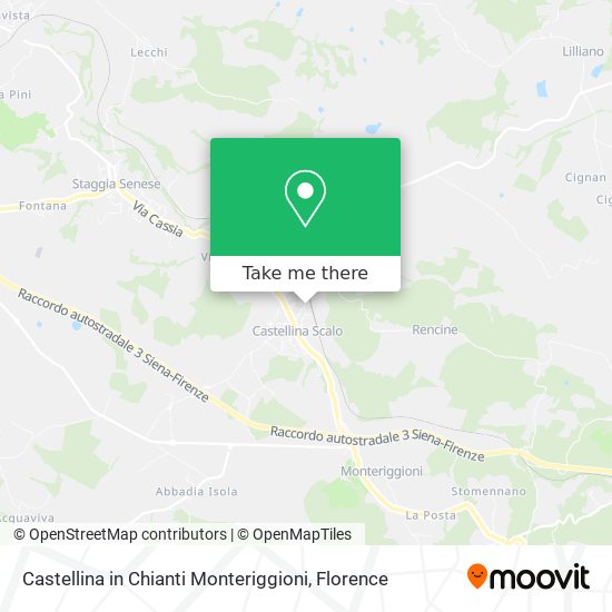 Castellina in Chianti Monteriggioni map