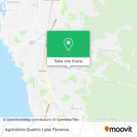 Agriristoro Quattro Lune map