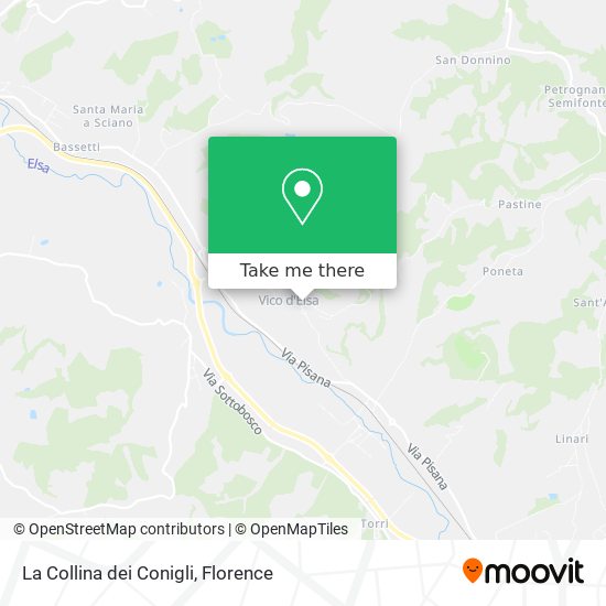 La Collina dei Conigli map