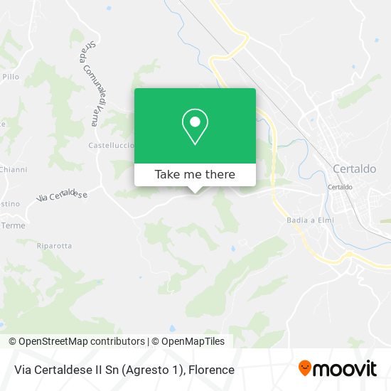 Via Certaldese II Sn (Agresto 1) map