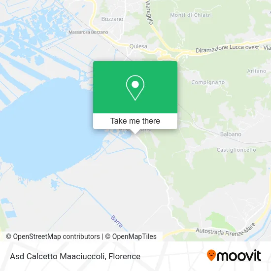 Asd Calcetto Maaciuccoli map
