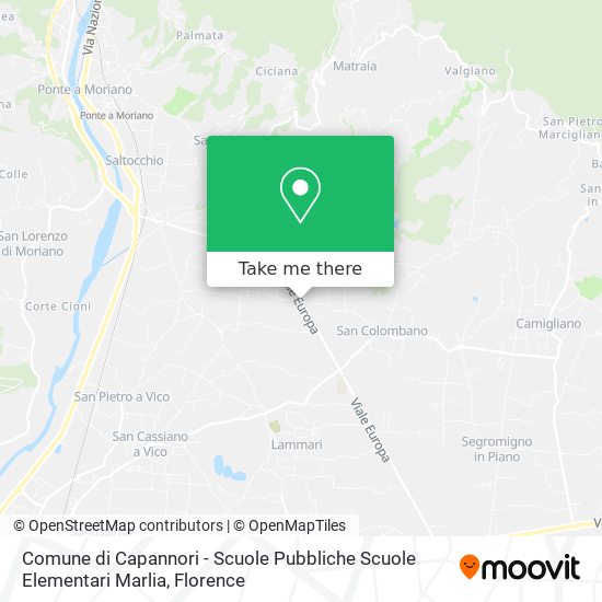 Comune di Capannori - Scuole Pubbliche Scuole Elementari Marlia map