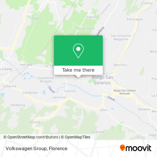 Volkswagen Group map