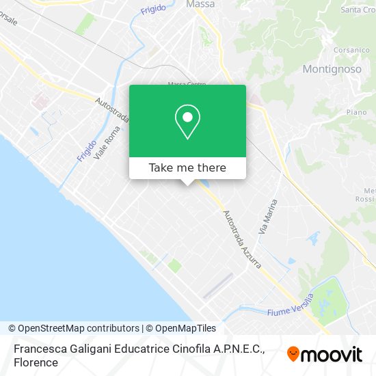 Francesca Galigani Educatrice Cinofila A.P.N.E.C. map