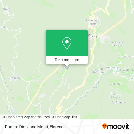 Podere Direzione Monti map