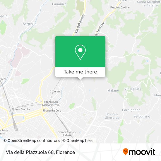 Via della Piazzuola 68 map