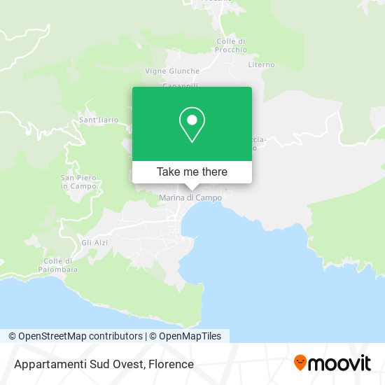 Appartamenti Sud Ovest map