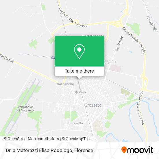 Dr. a Materazzi Elisa Podologo map