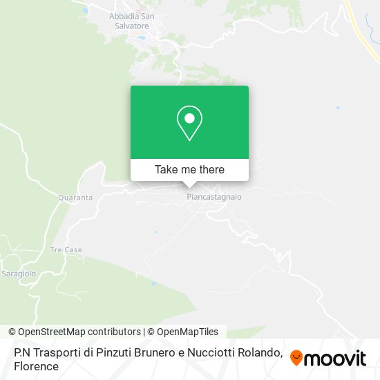 P.N Trasporti di Pinzuti Brunero e Nucciotti Rolando map