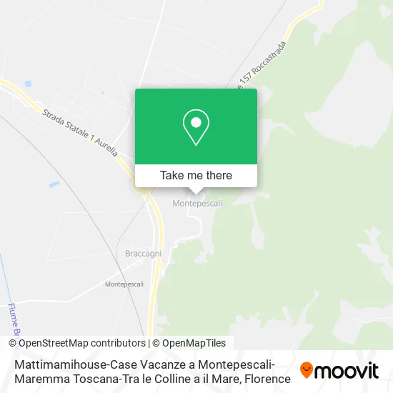 Mattimamihouse-Case Vacanze a Montepescali-Maremma Toscana-Tra le Colline a il Mare map
