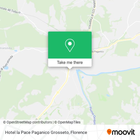 Hotel la Pace Paganico Grosseto map