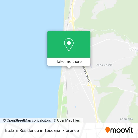 Etelam Residence in Tuscany map