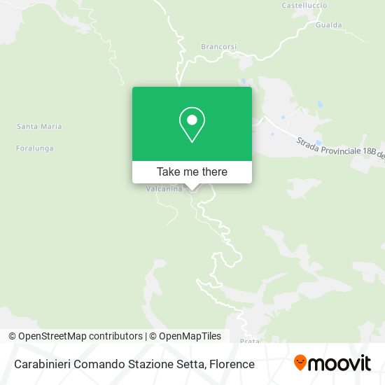 Carabinieri Comando Stazione Setta map