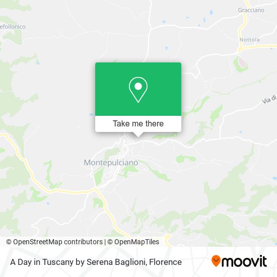 A Day in Tuscany by Serena Baglioni map