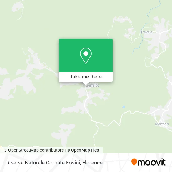 Cornate Fosini Nature Reserve map